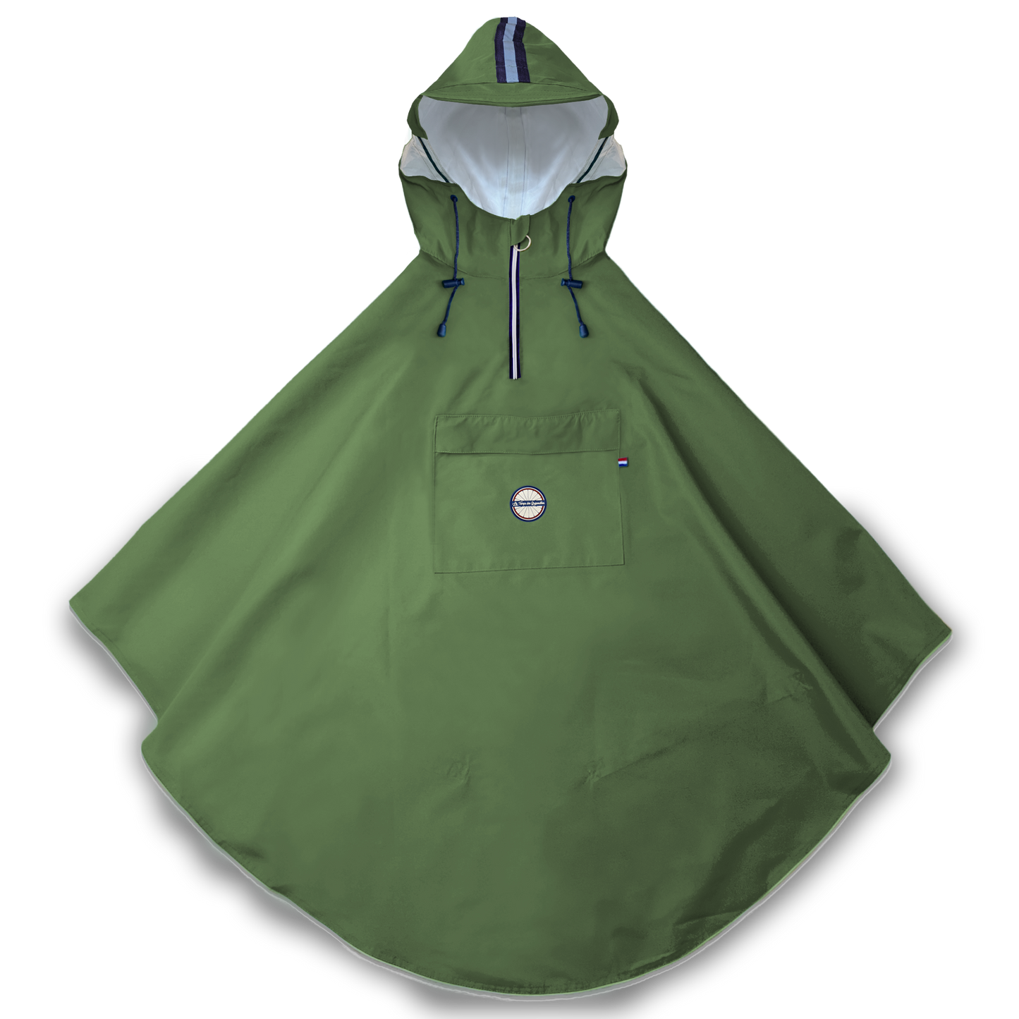 Cape de pluie vélo - polyester 100% recyclé - Cap Vert