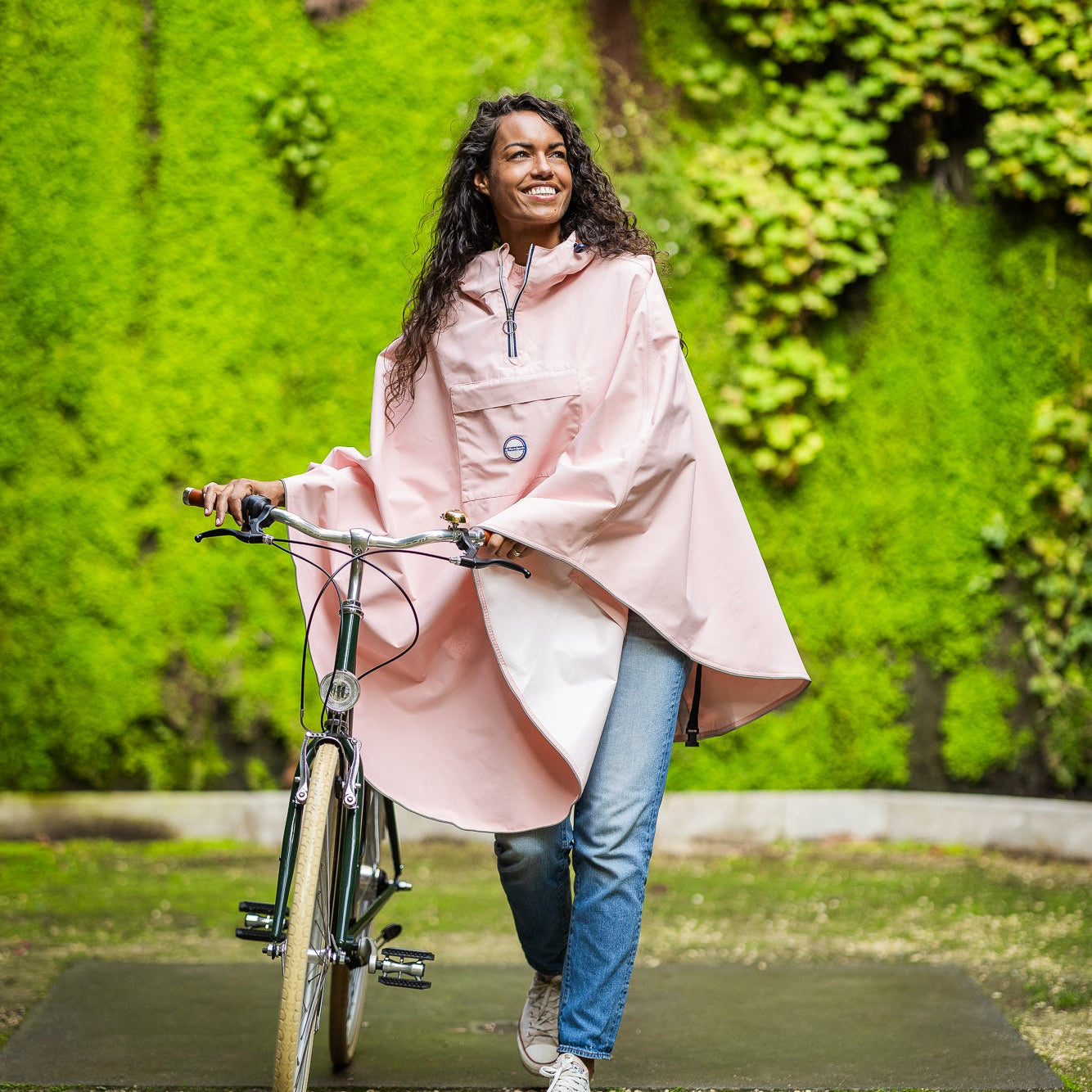Regenponcho fürs Fahrrad 100 % recycelt – Cap d'Agde – Le Temps des Grenouilles
