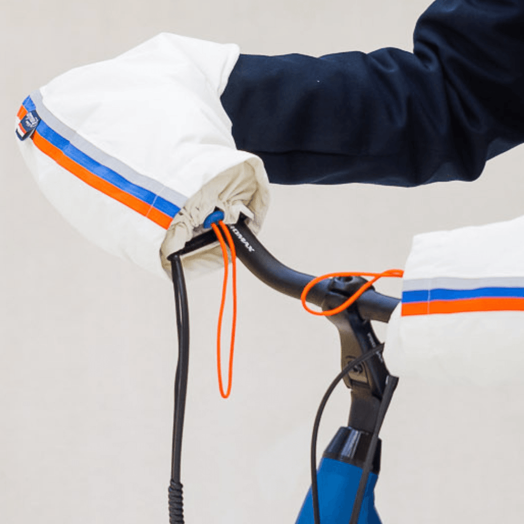 manchons blanc pour vélo