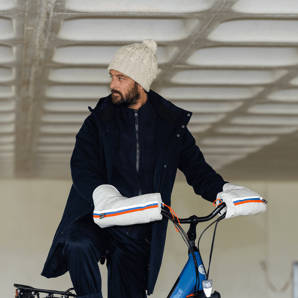 manchons blanc pour vélo