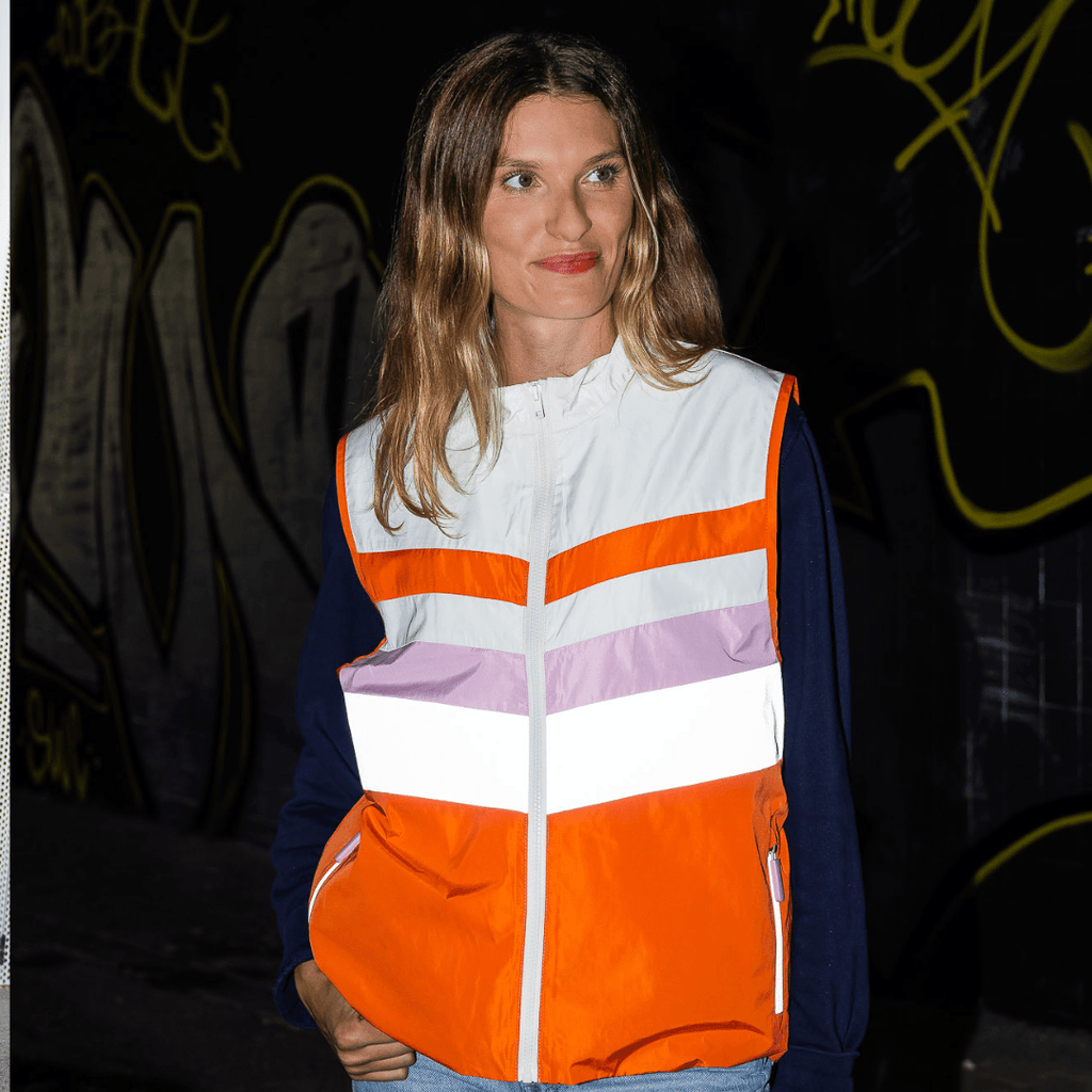 gilet réfléchissant orange