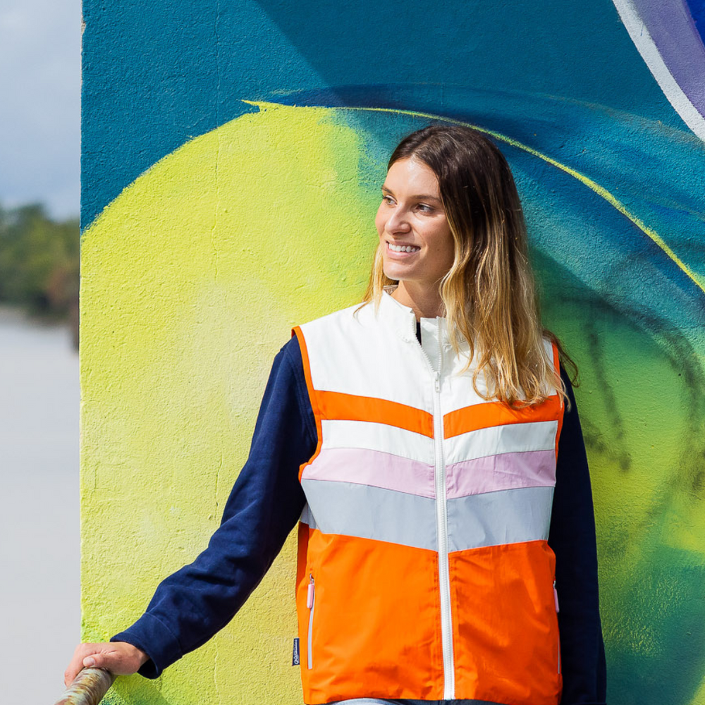 
                      
                        Veste réfléchissante - Polyester 100% recyclé
                      
                    