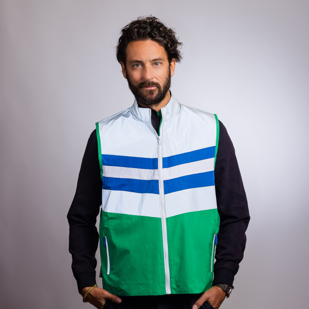 
                      
                        Veste réfléchissante - Polyester 100% recyclé
                      
                    