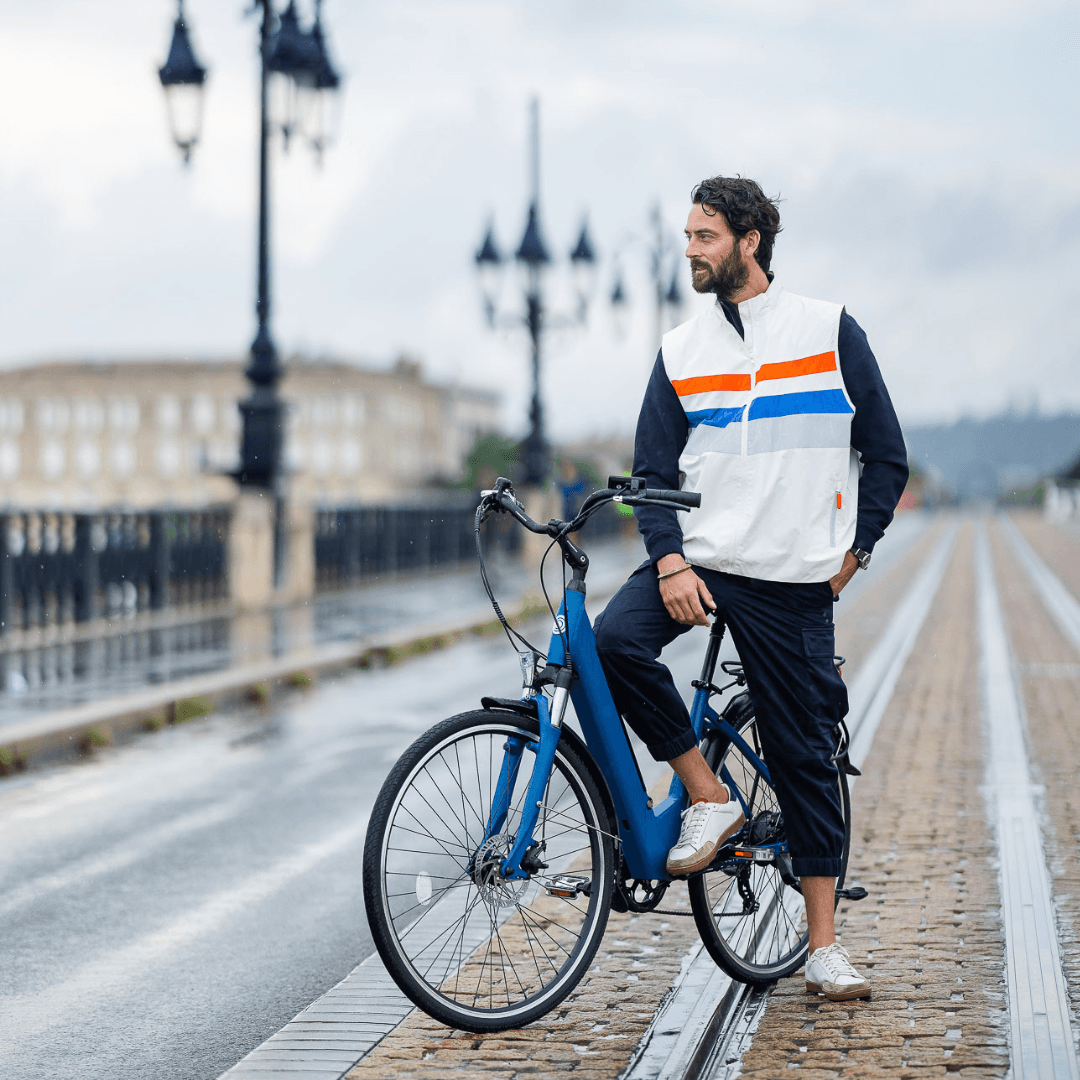 gilet réfléchissant blanc