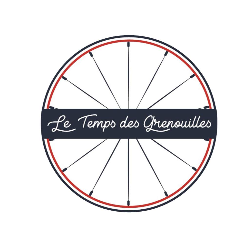 Logo le temps des grenouilles - capes de pluie vélo en polyester recyclé