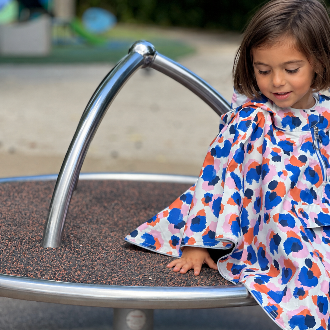 Cape de pluie enfant en polyester recyclé