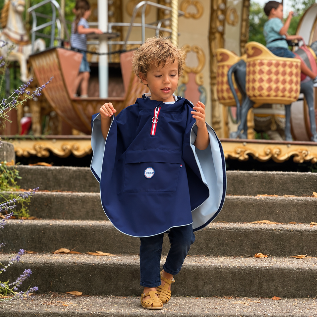 Cape de pluie enfant en polyester recyclé