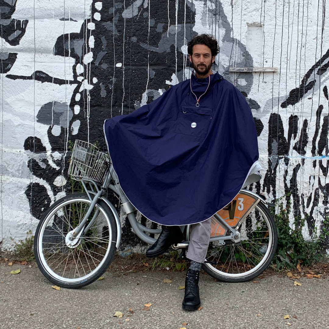 Cape de pluie vélo - Polyester 100% recyclé - Cap Ferret