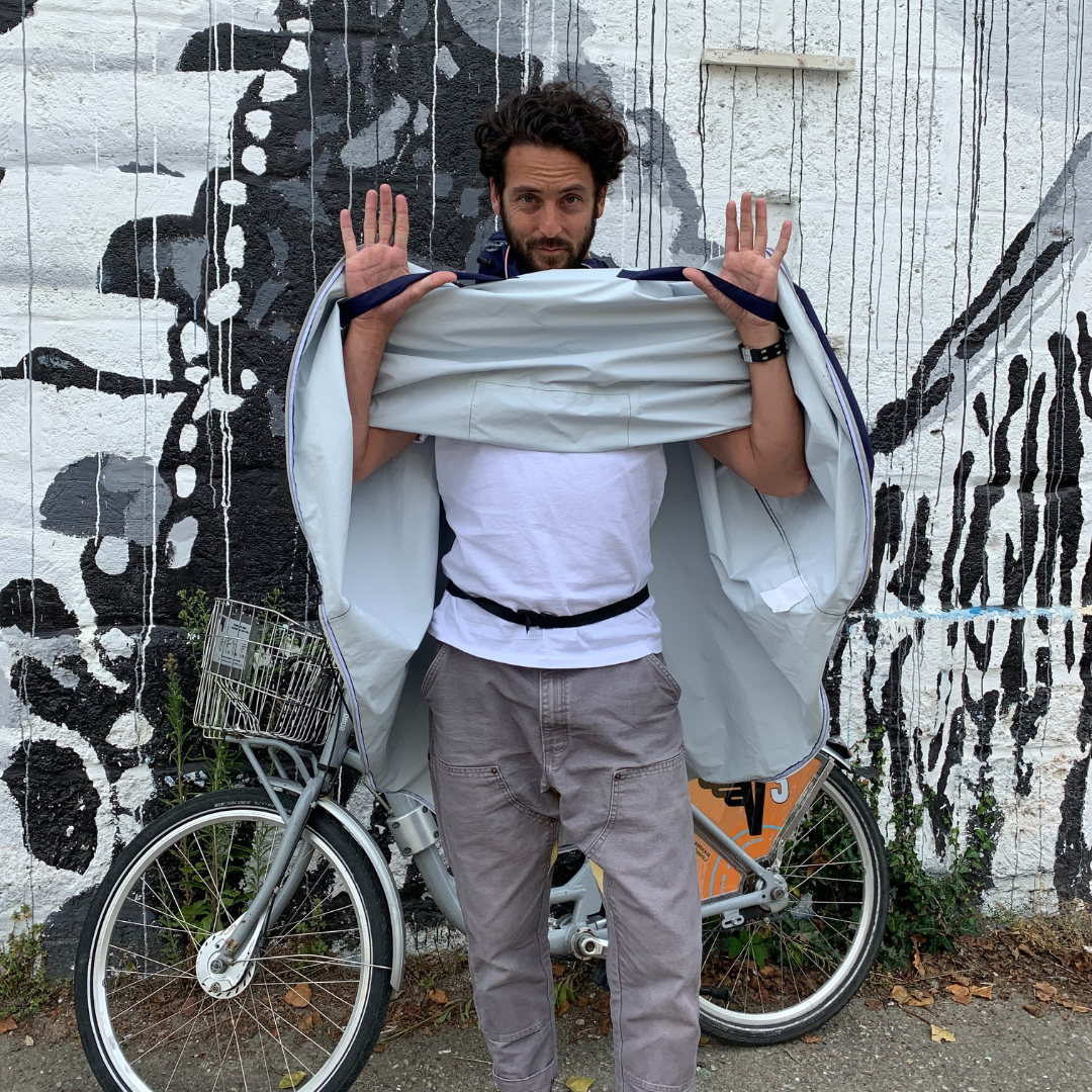 Cape de pluie vélo - Polyester 100% recyclé - Cap Ferret