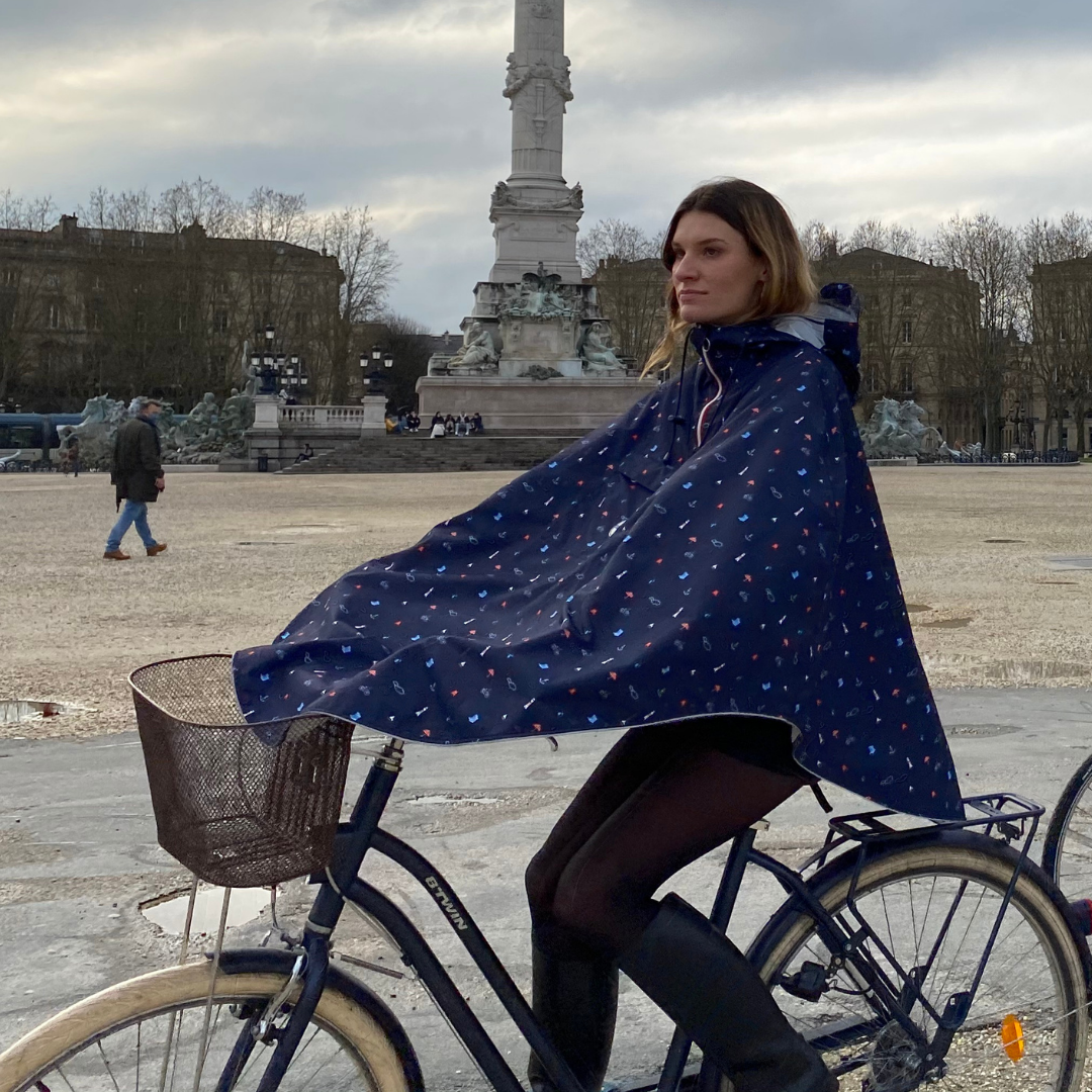 Cape de pluie vélo - Polyester 100% recyclé - Cap' Bonne Espérance