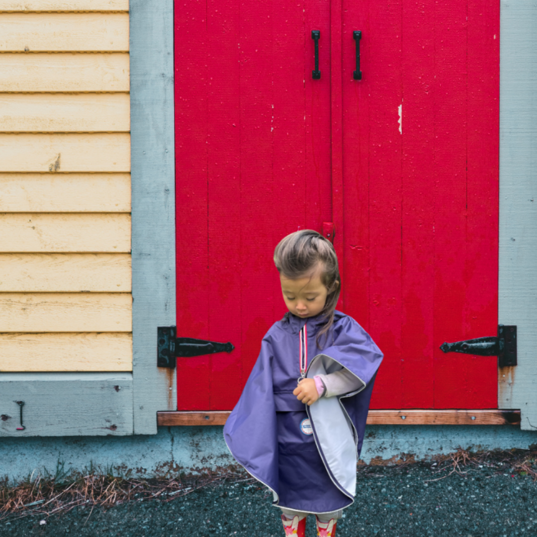 Cape de pluie enfant en polyester recyclé