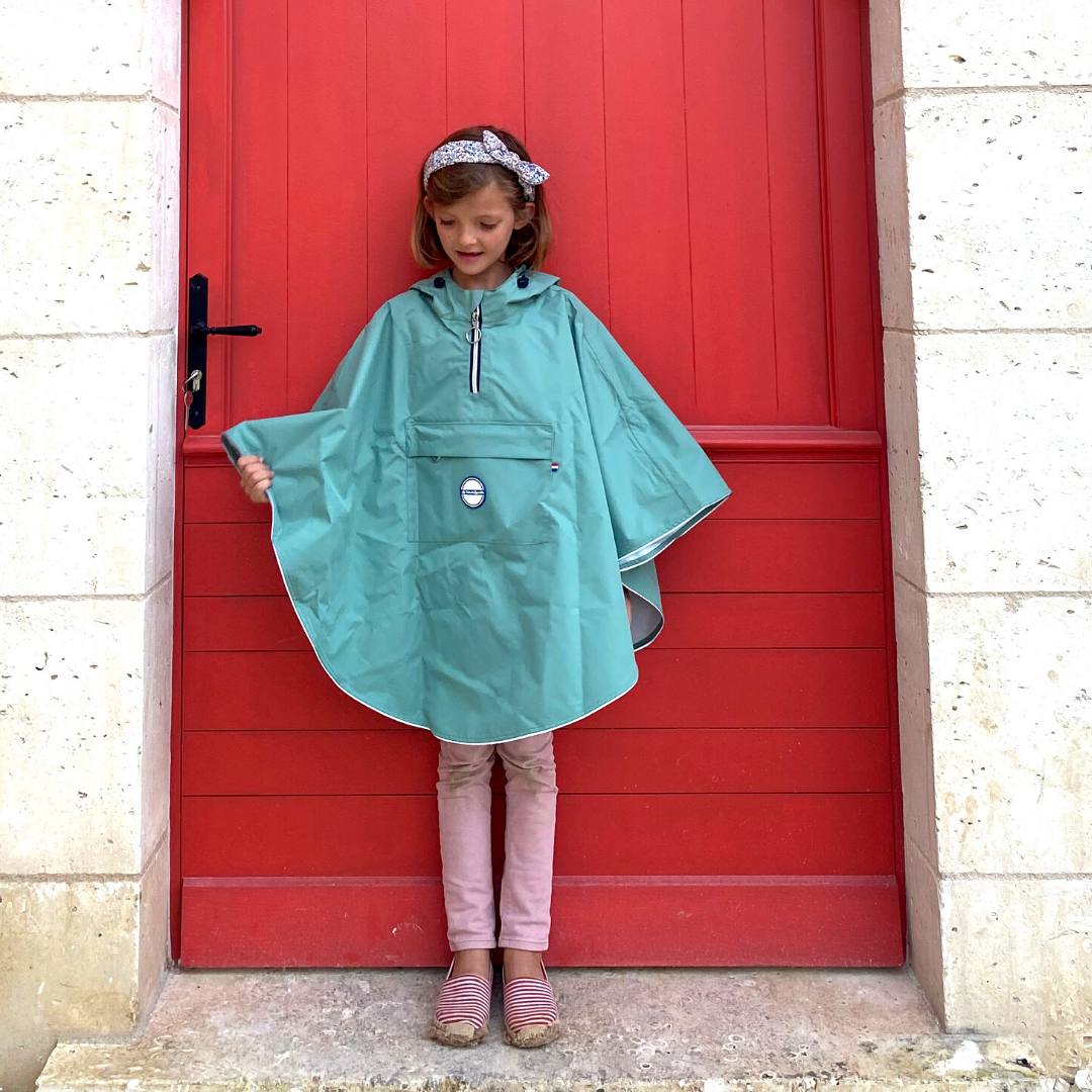 Cape de pluie enfant en polyester recyclé