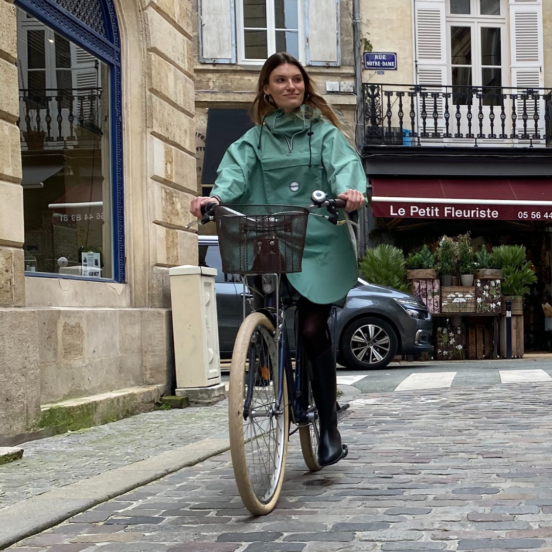 Cape de pluie vélo - Polyester 100% recyclé - Cap Lizard